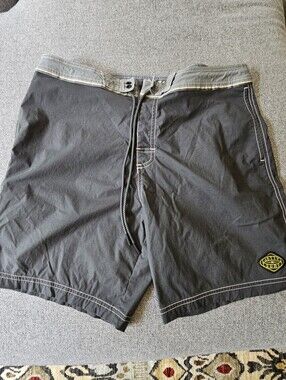 JETTY Men's GREY Swim Trunks with Drawstring Waist